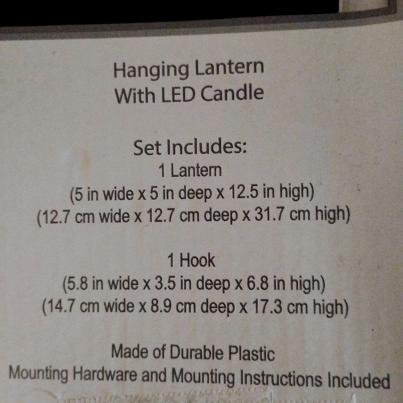 Elegant Black Lantern with LED Candle - Picture 3 of 5